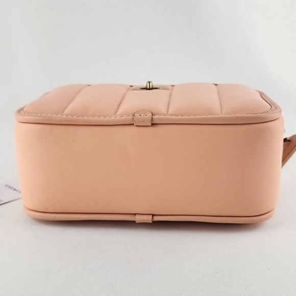 COACH Lunchbox Crossbody Leather Bag Top Handle Quilted Faded Blush - Picture 7 of 16
